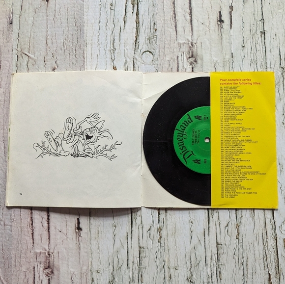 Disneyland Record & Read Along Book - Brer Rabbit and the Tar Baby Vintage 1971 - Picture 6 of 8